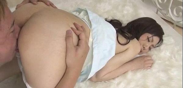  Ayane Okura amazes with her tight pussy and mouth
